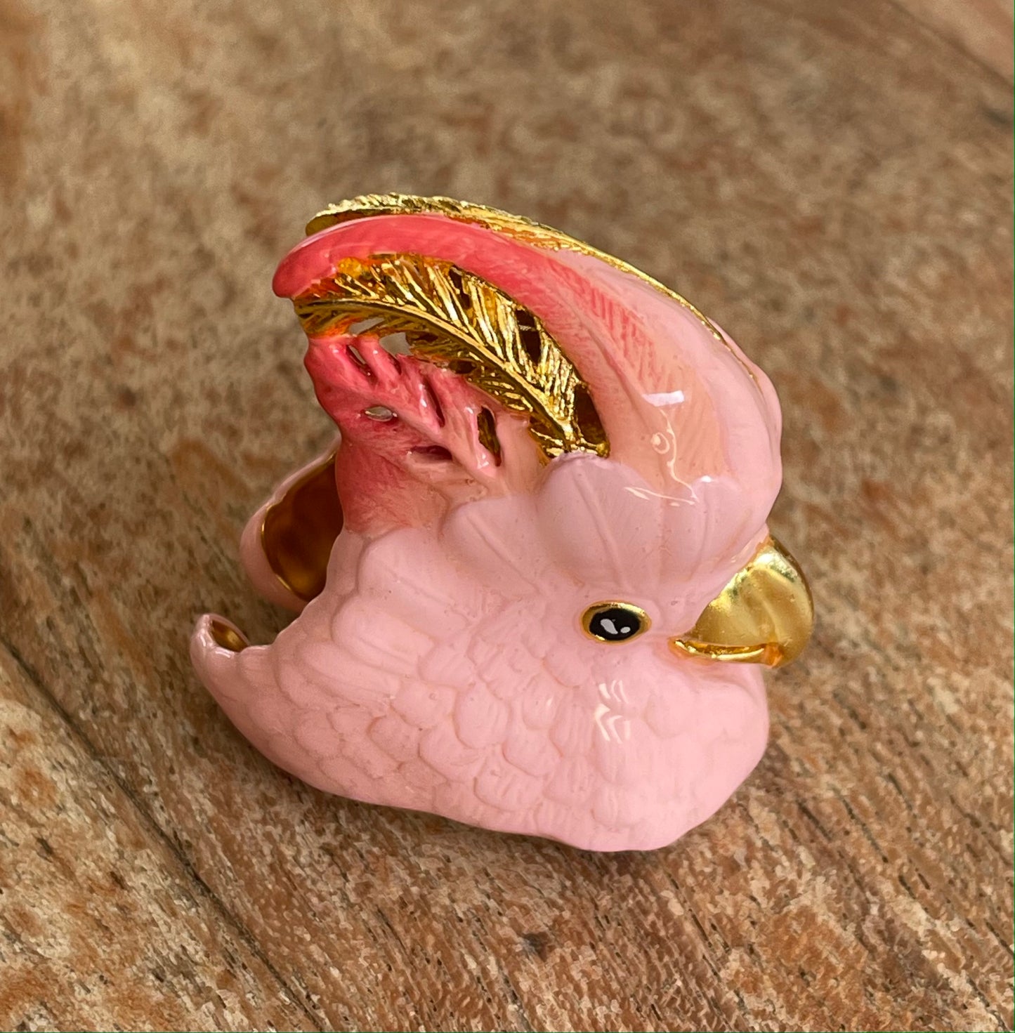 Anillo Cacatúa Rosada