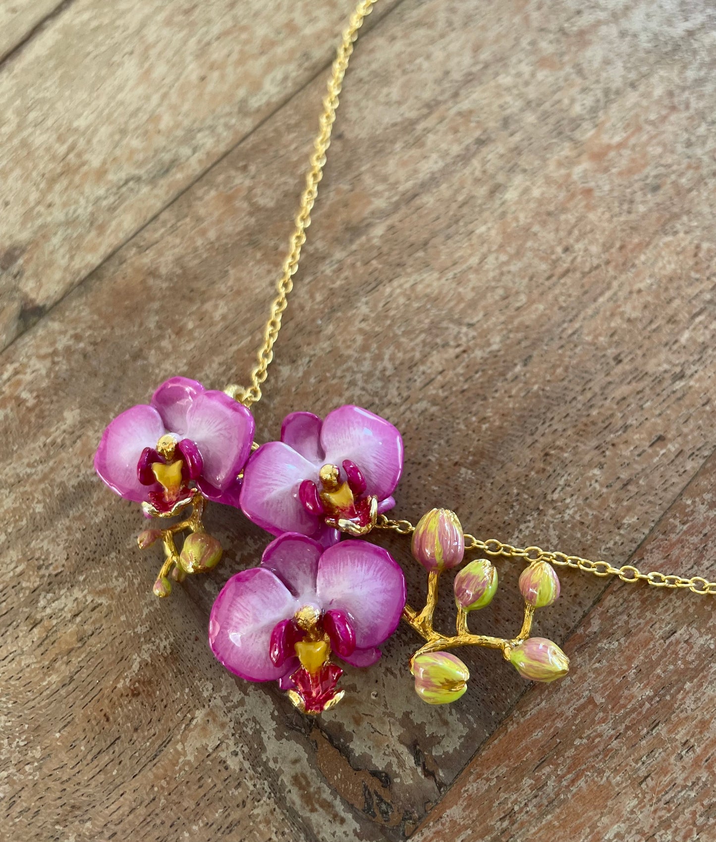Collar Orquídea Morada