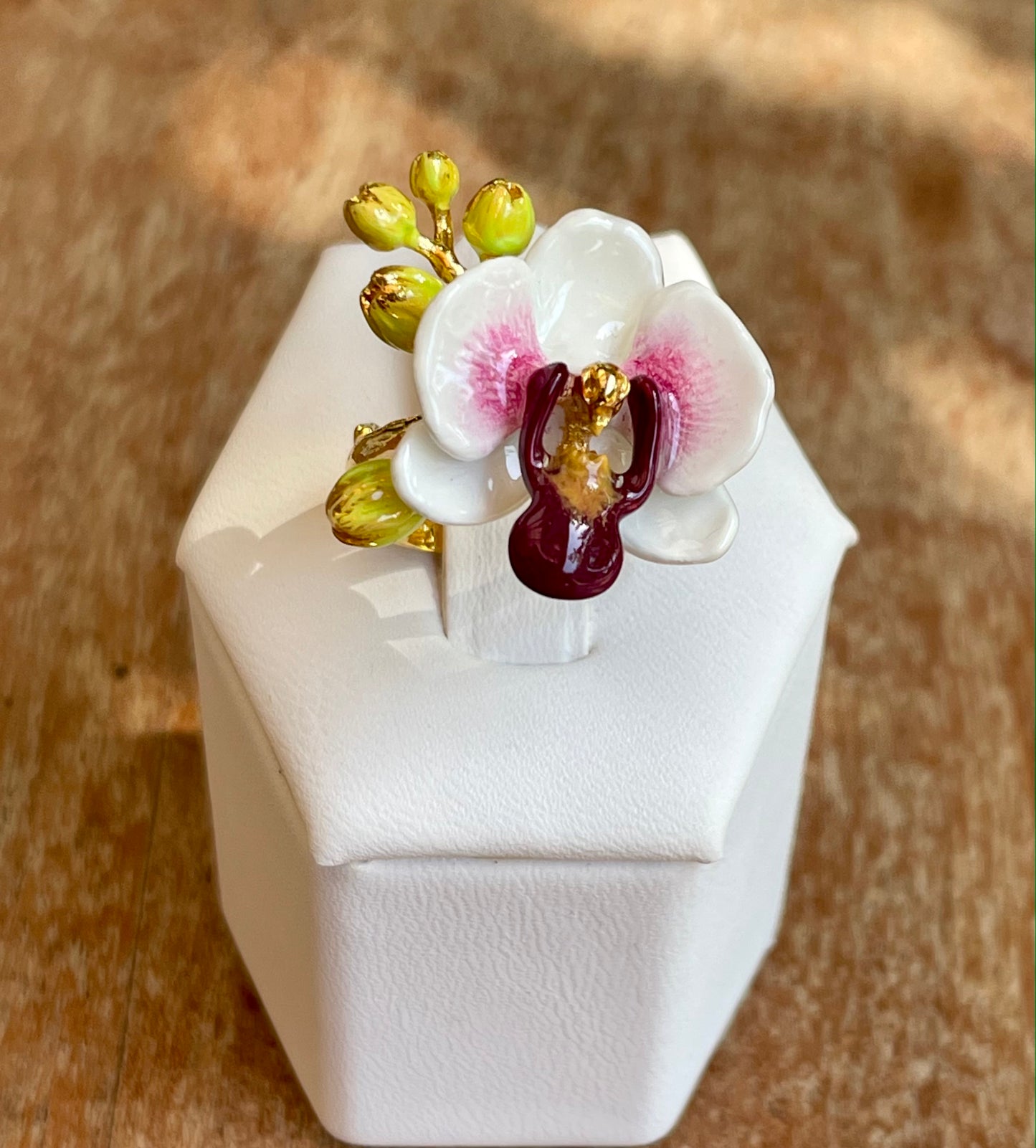 Anillo Orquídea Blanca