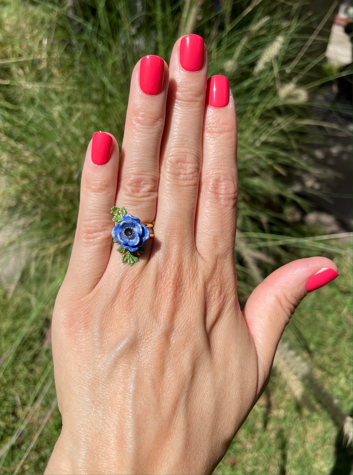 Anillo Anémona Violeta