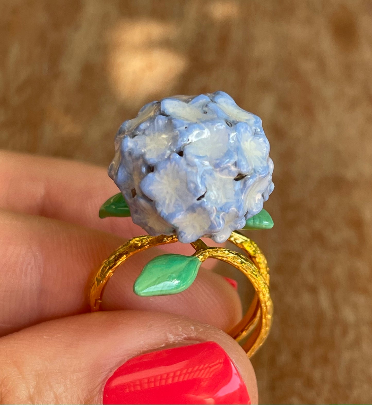 Anillo Hortensia Morado