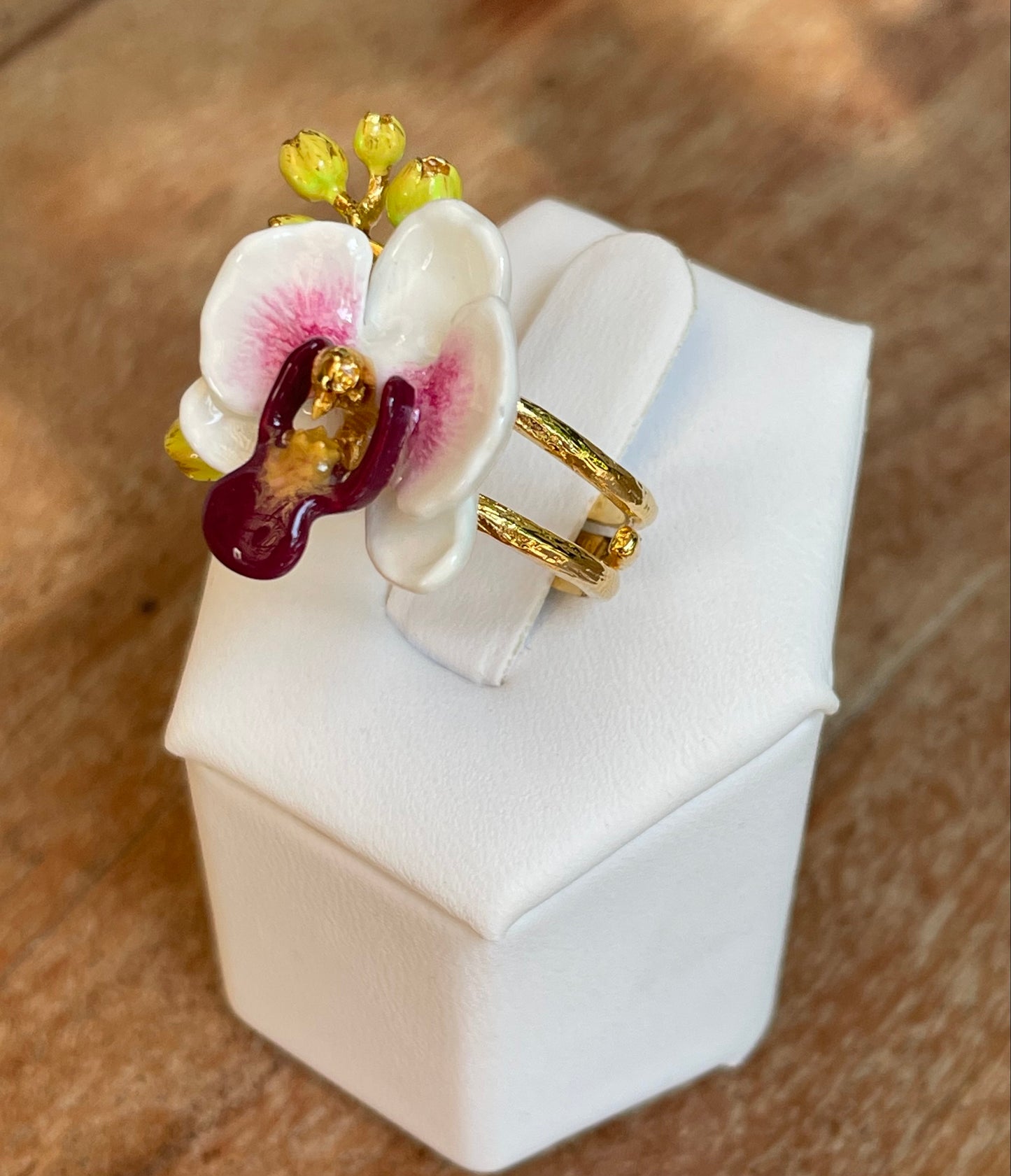 Anillo Orquídea Blanca