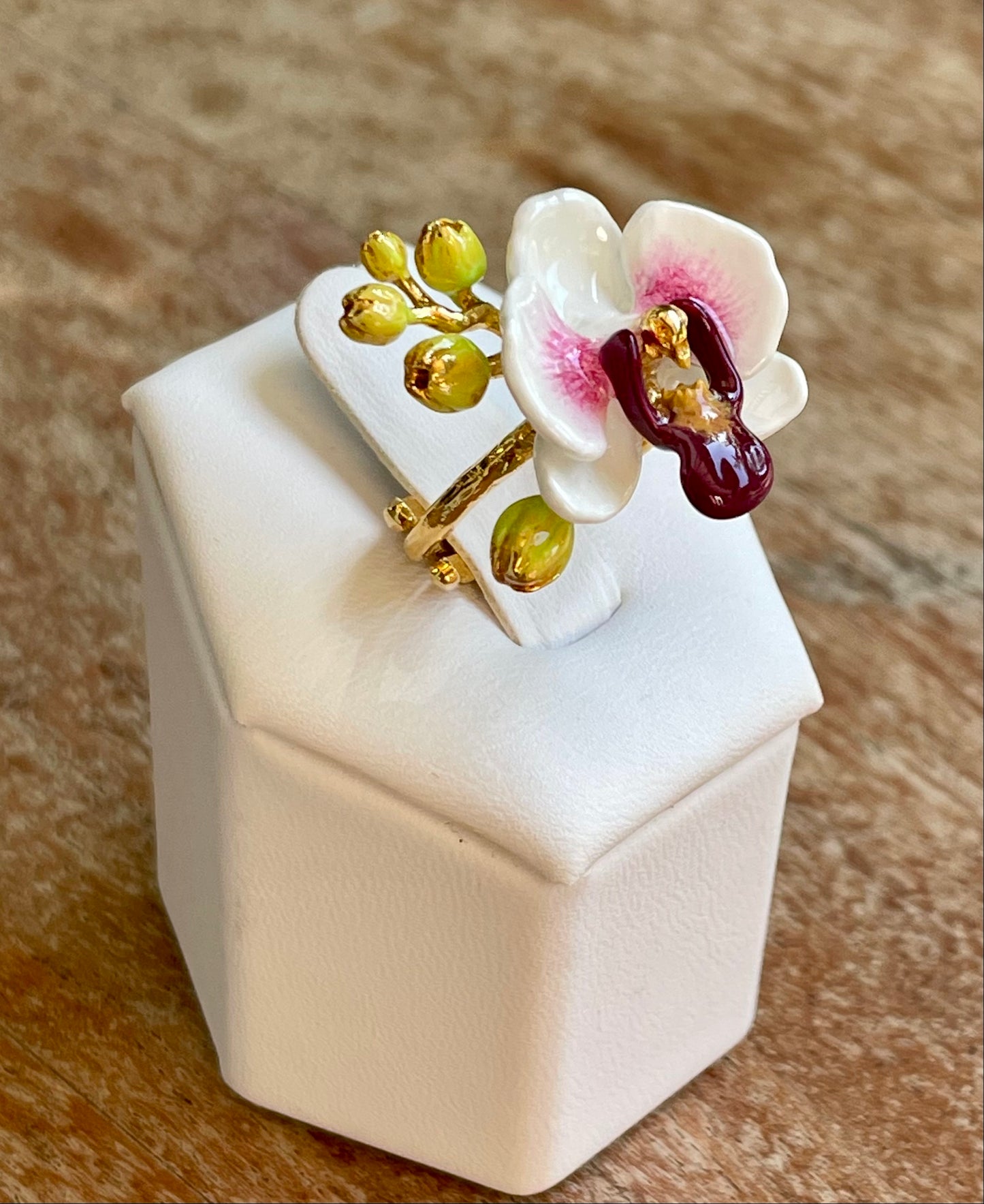 Anillo Orquídea Blanca