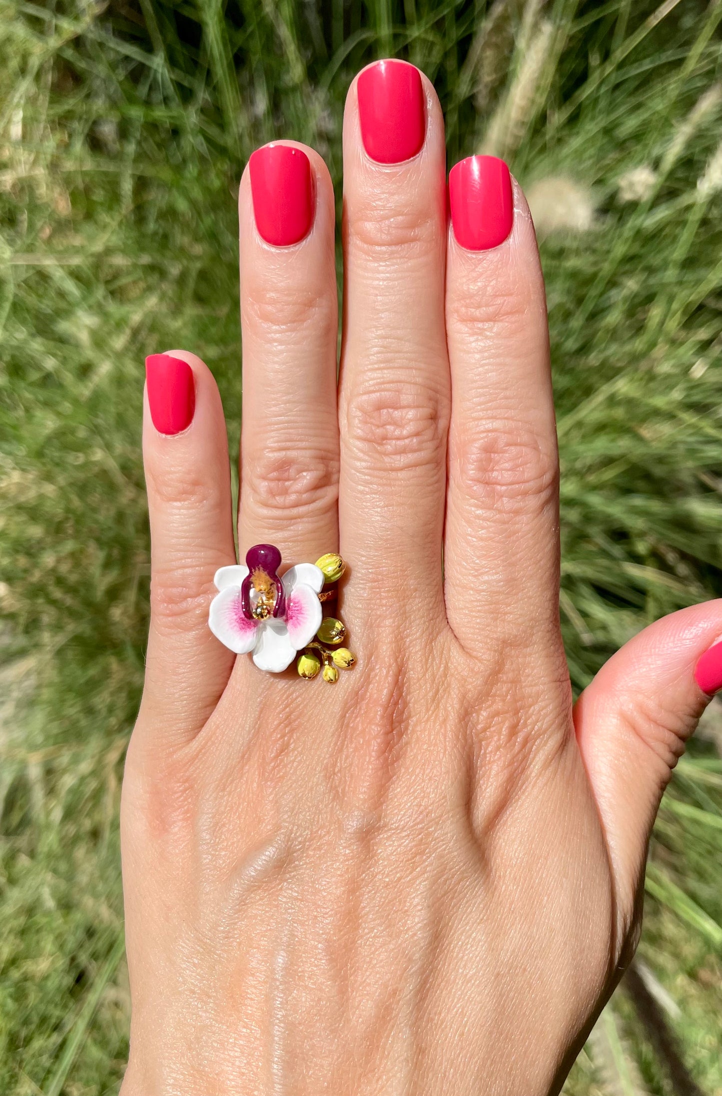 Anillo Orquídea Blanca
