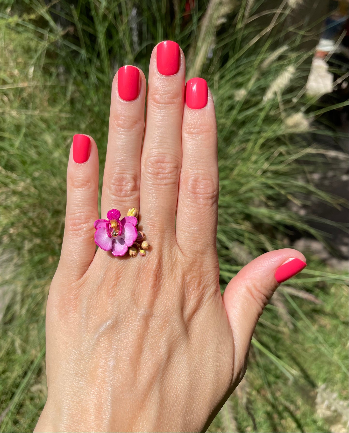 Anillo Orquídea Morada