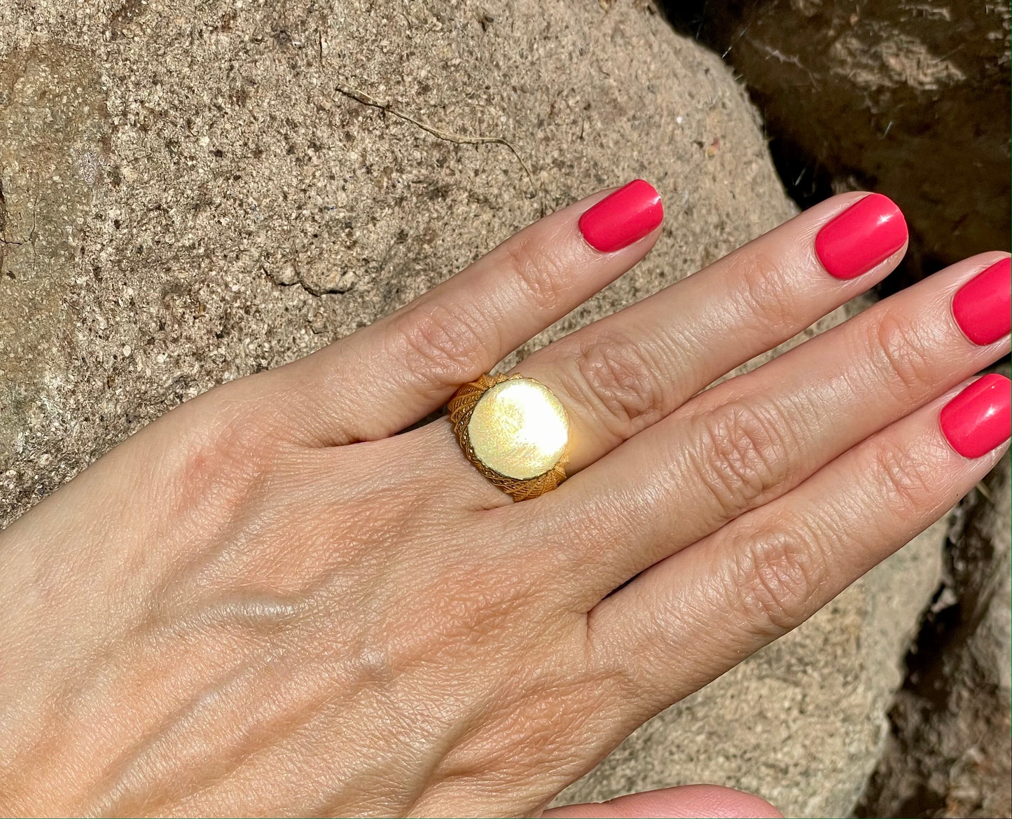 Anillo Signet Alas de Búho