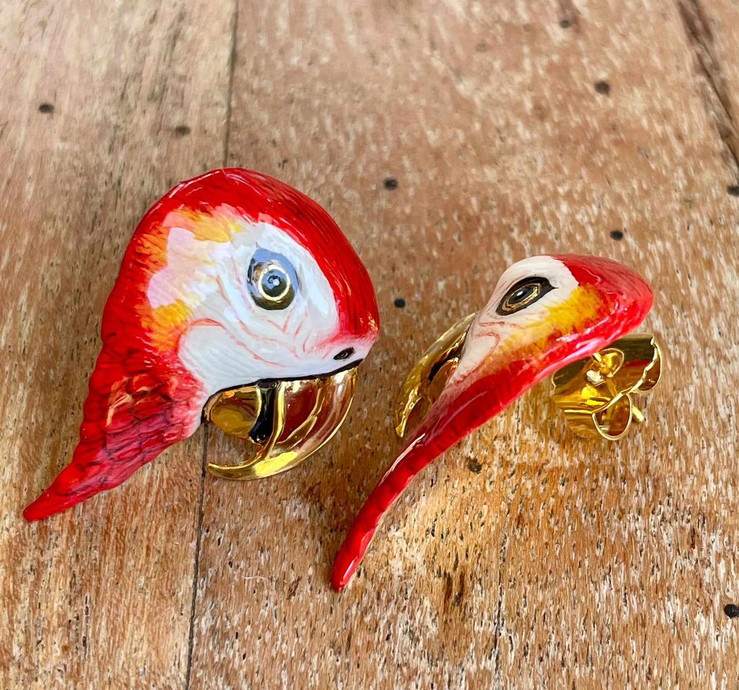 Aros Guacamayo Escarlata