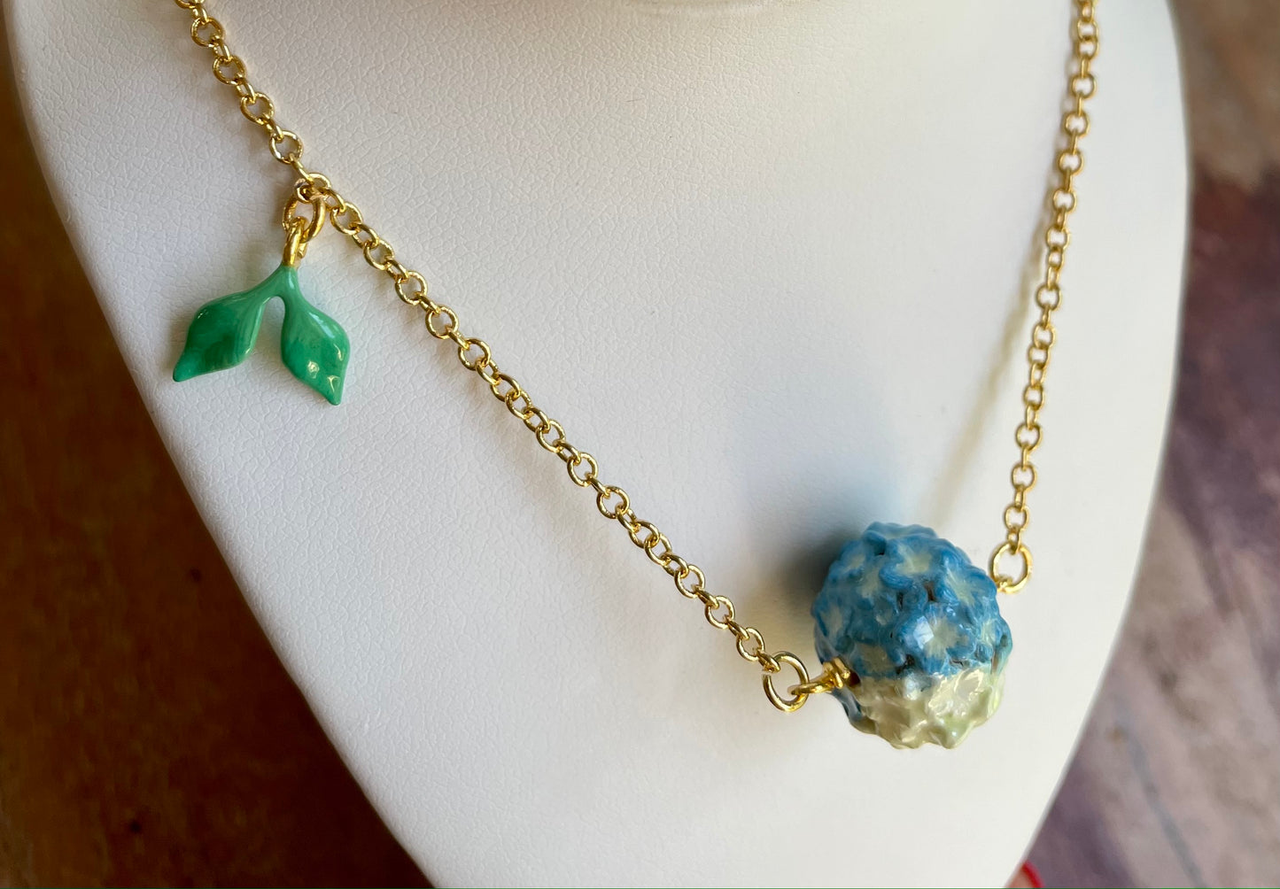 Collar Hortensia Azul