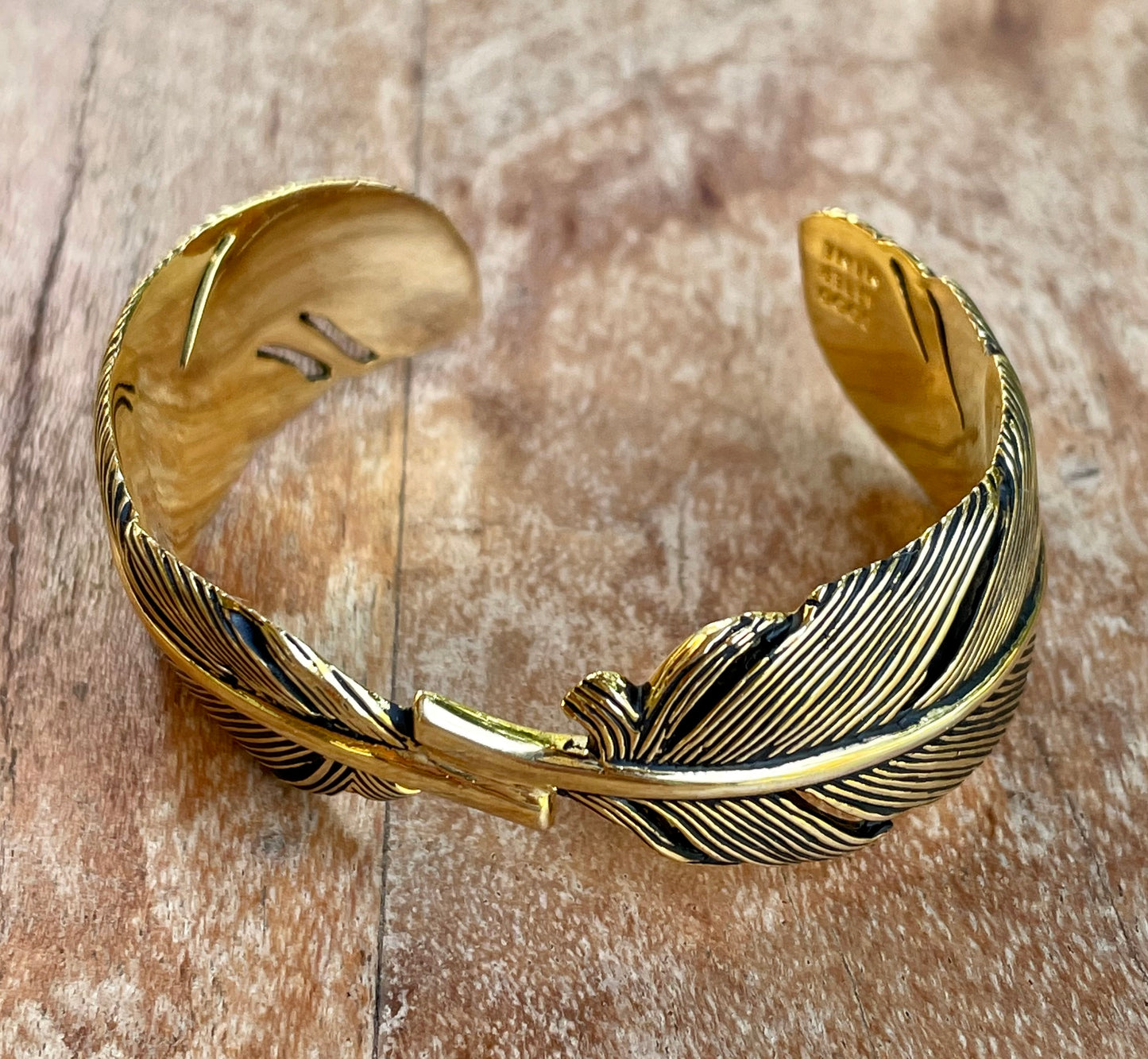 Esclava Plumas - Dorado/Negro